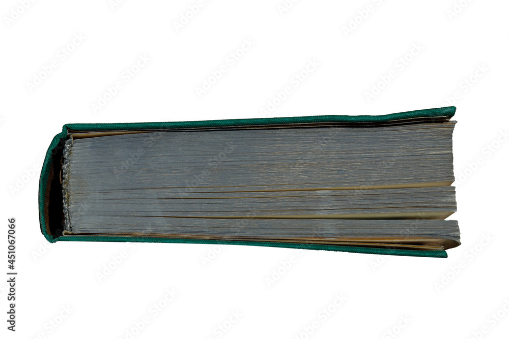 Poster paper book side view is isolated on a white background