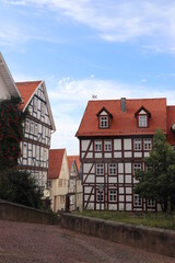 Fachwerkhäuser in Bad Wildungen.