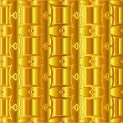 Geometric vector pattern with yellow and white gradient. gold ornament for wallpapers and backgrounds. 