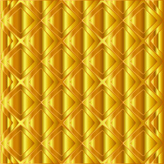 Geometric vector pattern with yellow and white gradient. gold ornament for wallpapers and backgrounds. 