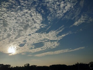 sky and clouds.