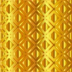 Geometric vector pattern with yellow and white gradient. gold ornament for wallpapers and backgrounds. 