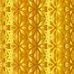 Geometric vector pattern with yellow and white gradient. gold ornament for wallpapers and backgrounds.
