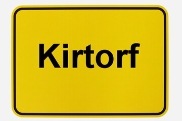 Illustration eines Stadteingangsschildes der Stadt Kirtorf