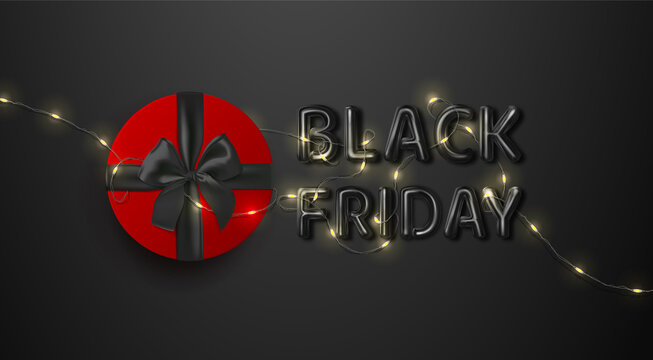 Black Friday. Sale. Premium minimalistic banner, poster, logo black color