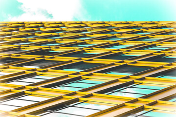 abstract image of the facade of a modern office building