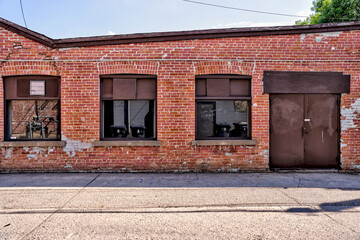 Alleyways and streetscapes in downtown Lethbridge Alberta