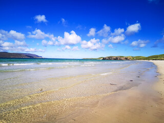 beach with sky and clouds