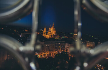 Famous St.Stephen's Basilica in Hungary - 451083045