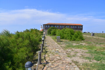 Wyspa i Klasztor Świętej Anastazji na Morzu Czarnym u wybrzeży Bułgarii