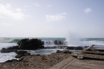 waves on the beach