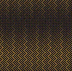 Black and gold color higaki, Japanese cypress fence pattern. 