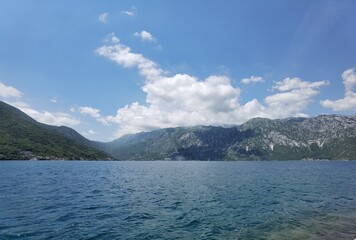 hot summer day in perast montenegro