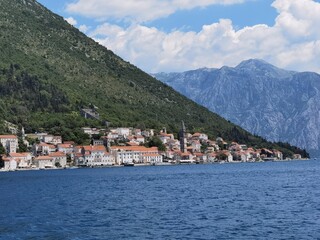 Fototapeta premium hot summer day in perast montenegro