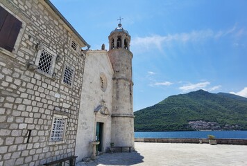 hot summer day in perast montenegro