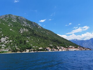 hot summer day in perast montenegro