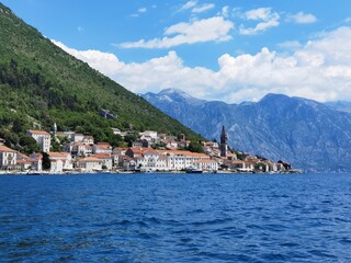 hot summer day in perast montenegro