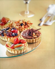 fruit tarts on the table