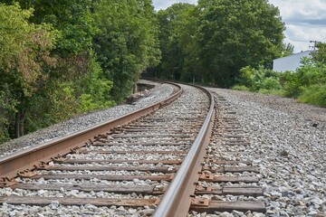 Curving Railway