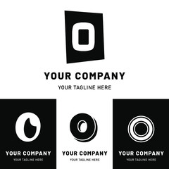 Lowercase Letter O Logo Set