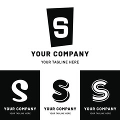 Lowercase Letter S Logo Set