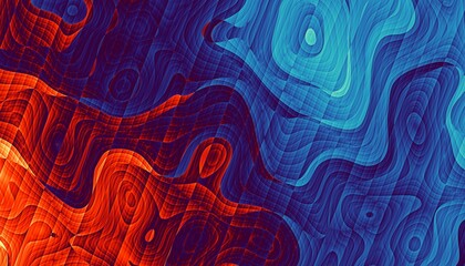Wavy abstract futuristic background