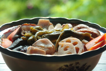 家庭料理の煮もの　煮しめ