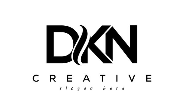 Letter DKN creative logo design vector