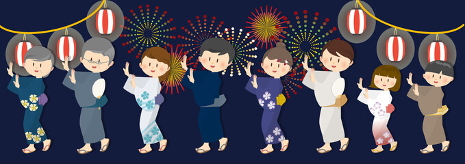 Bon dance 盆踊り.