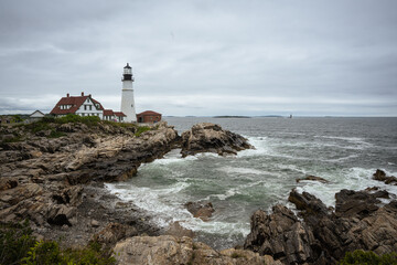 Fototapeta na wymiar Lighthouse in Portland Maine