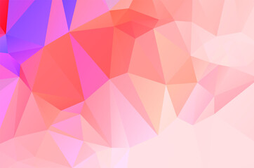 Abstract triangulation geometric purple and orange background