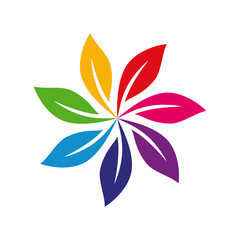 Rainbow color logo
