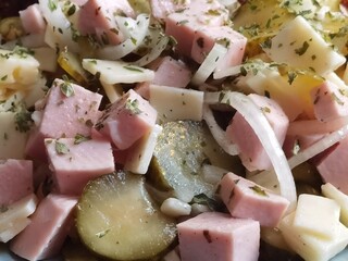 salad with cheese and olives