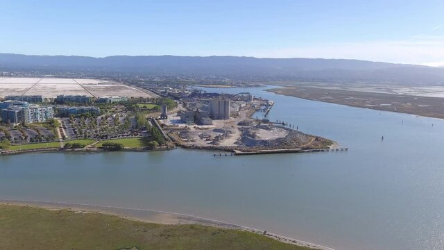 Approach on Seaside Cement Plant, Aerial