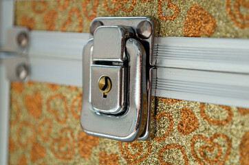 lock on a jewelry box, close-up