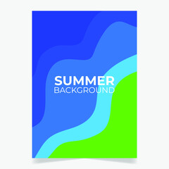 Abstract colorful liquid summer modern cover design, abstract fluid wavy texture background, flyer, poster, placard