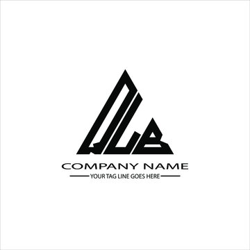 QLB letter logo creative design. QLB unique design
