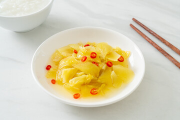 spicy salad pickle cabbage or celery with sesame oil