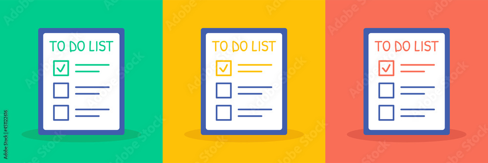 Poster to do list icon. checklist, task list vector illustration.