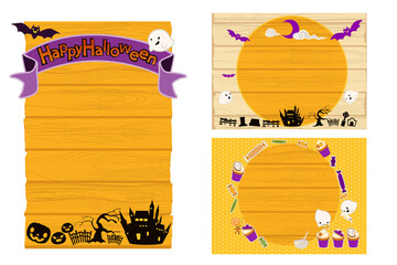 ハロウィンイメージの背景素材