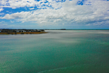 ニュージーランドのクライストチャーチをドローンで撮影した空撮写真 Aerial photo of Christchurch, New Zealand taken by drone.