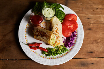 salad with chicken