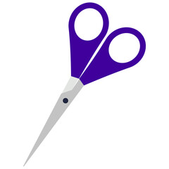 color stationery scissors, school concept. Vector illustration