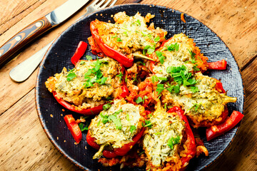 Stuffed peppers with meat