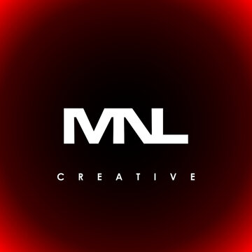 MNL Letter Initial Logo Design Template Vector Illustration