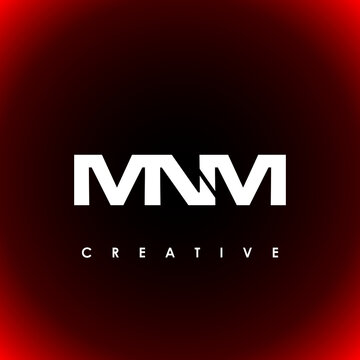 MNM Letter Initial Logo Design Template Vector Illustration