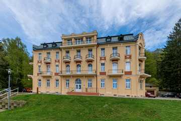 Fototapeta na wymiar Spa house - Small climatic spa town Lazne Kynzvart near Mariánské Lázně - Region Karlovy Vary - Czech Republic, Europe