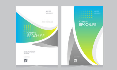 Abstract brochure template, cover design annual report, magazine