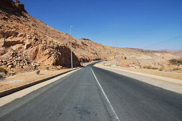 The highway of mountains, Asir region, Saudi Arabia