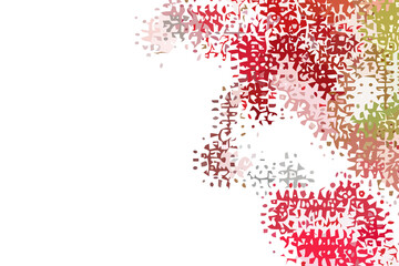 Red and white dynamic background. Abstract vector. Modern geometric design. 2D rendering digital illustration.